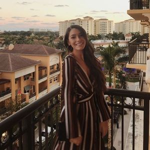 Striped Wrap Maxi Dress